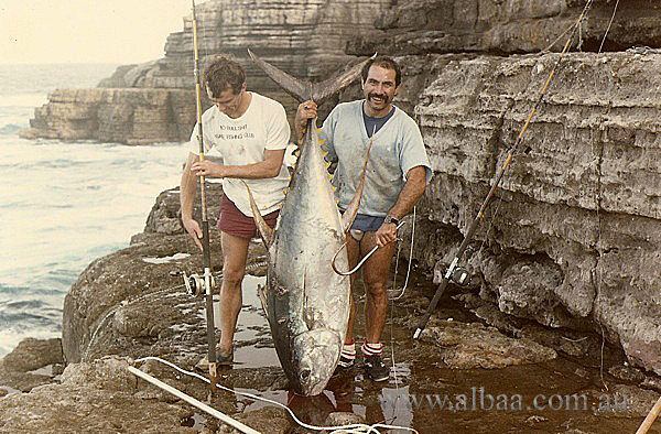 Left to right, angler and author